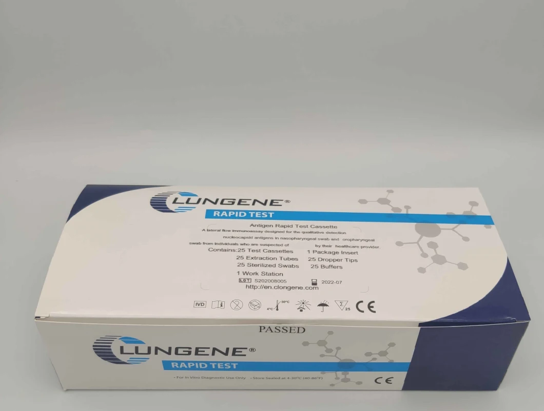 Clungene Clongene 2021 New Version Antigen Rapid Test Cassette Test Kit with TUV Certificate