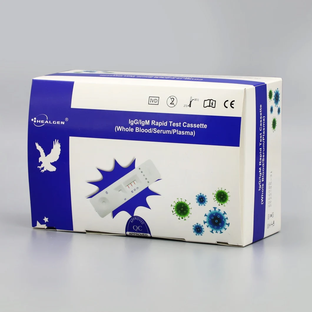 Healgen /Og Antibody Igg Igm Rapid Test Cassette Diagnose Testing Kit.