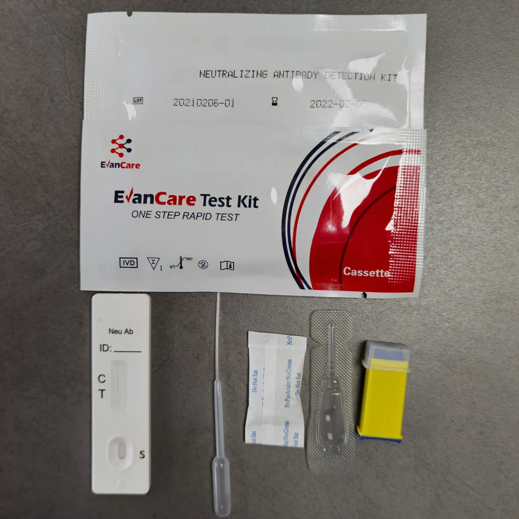 CE Marked PCR Ab Antibody Neutralizing Whole Blood Rapid Test Device Kit Self Test at Home
