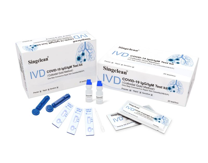 Ivd High Quality Singclean Test Kit (Colloidal Gold) /Fast Test