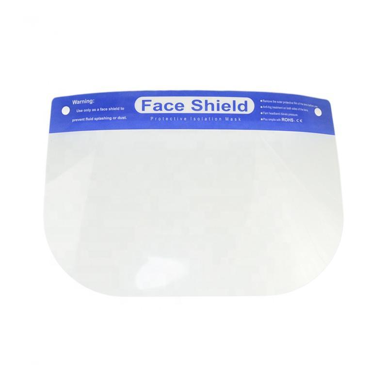 Ce Anti-Fog Pet Material Face Shield Personal Against Saliva and Flying Dust and Oil Fume Anti-Saliva