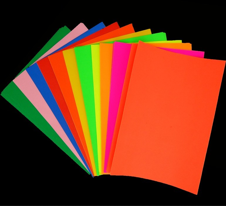 Fluorescent Colorful Paper Sticker for Wrapping