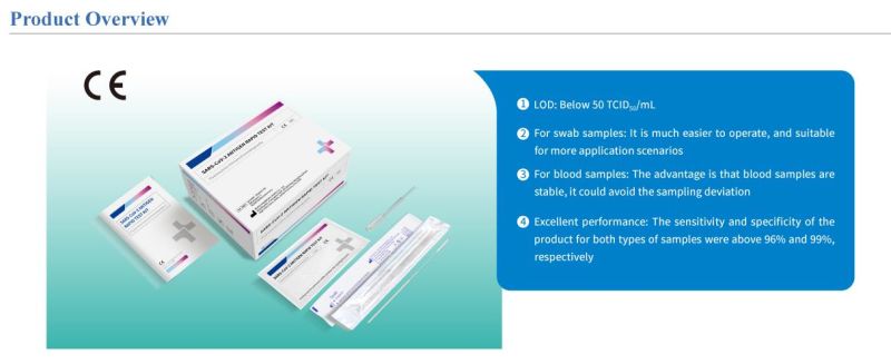 Rapid Test Kit Individual CE Certificate Eua Approval Antigen Rapid Virsus Test Kit 99% Accuracy