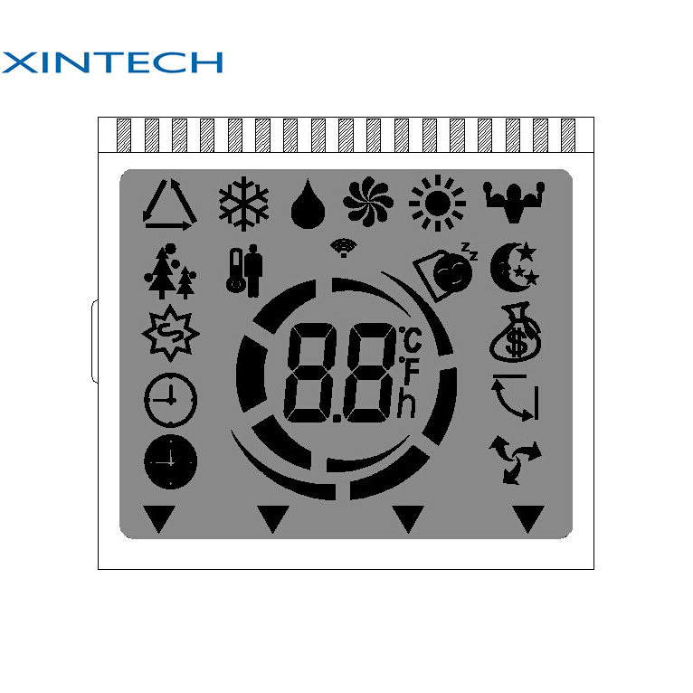 6 O'clock Monochrome FSTN 128*64 Graphic Transmissive Positive LCD Display