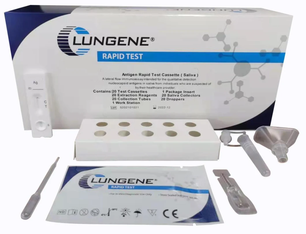 2021 New Launch Clongene Clungene Antigen Rapid Test Cassette Saliva Method