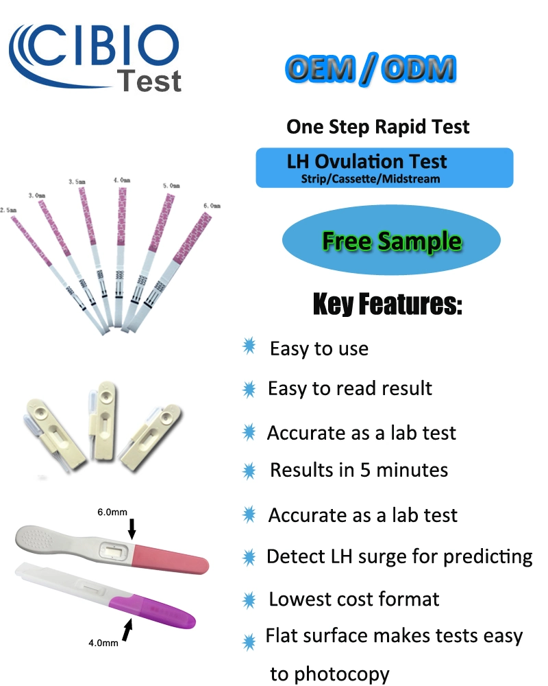 One Step Pregnancy Test Strips, Colloidal Gold Pregnancy Test, in Vitro Diagnostic Pregnancy Test Kits