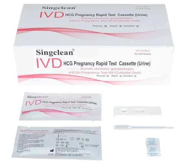 Ce Approved HCG Pregnancy Test Urine Rapid Test Kit for Home Self-Testing