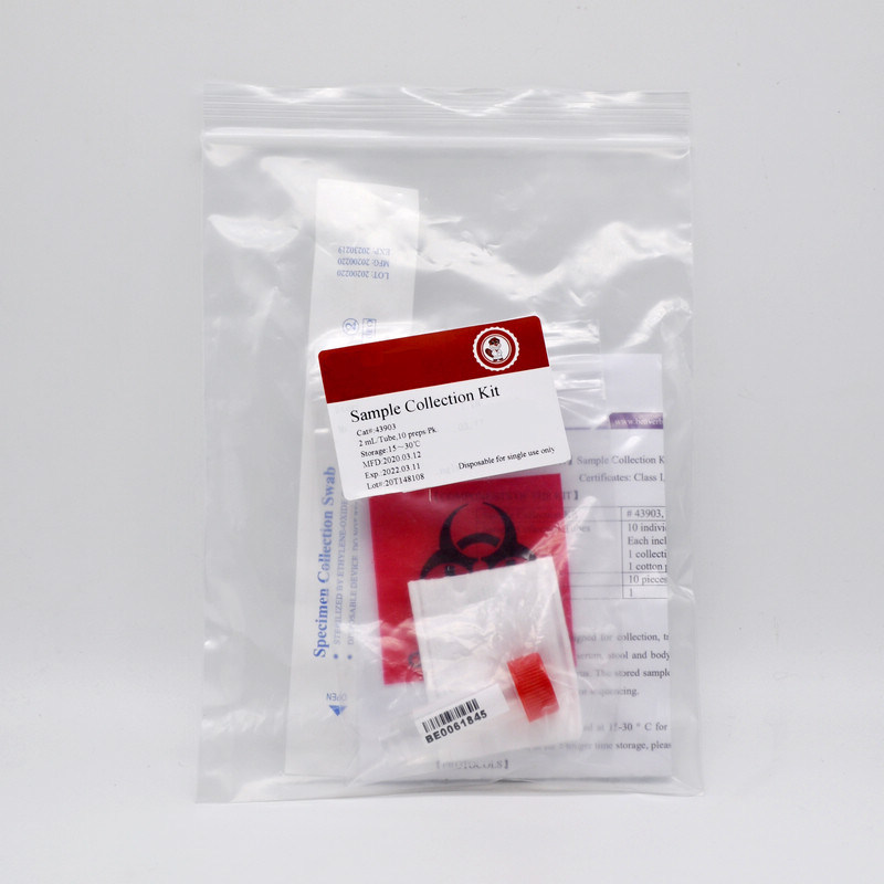 FDA Universal Virus Storage Kit with Flocked Nasal Swab/Virus Sampling Storage Media Kit/Viral Transport Media Kit with Swab