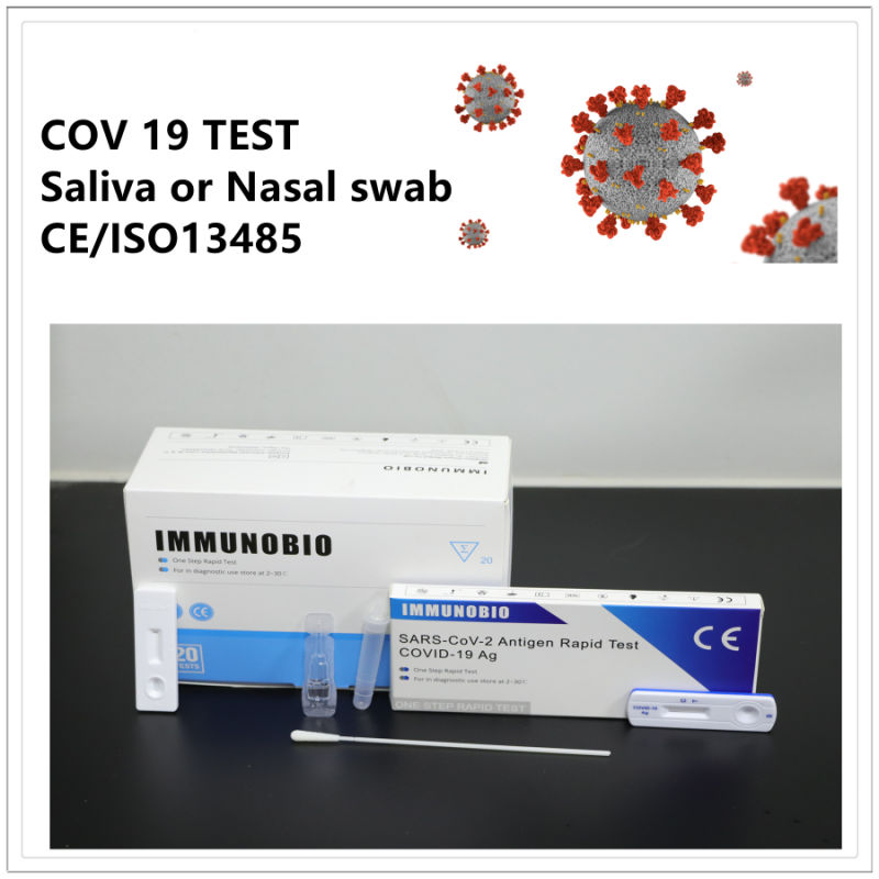 19 Coil Rapid Diagnostic Test Antigen Testing Rapid Saliva/Nasal Swab Test CE