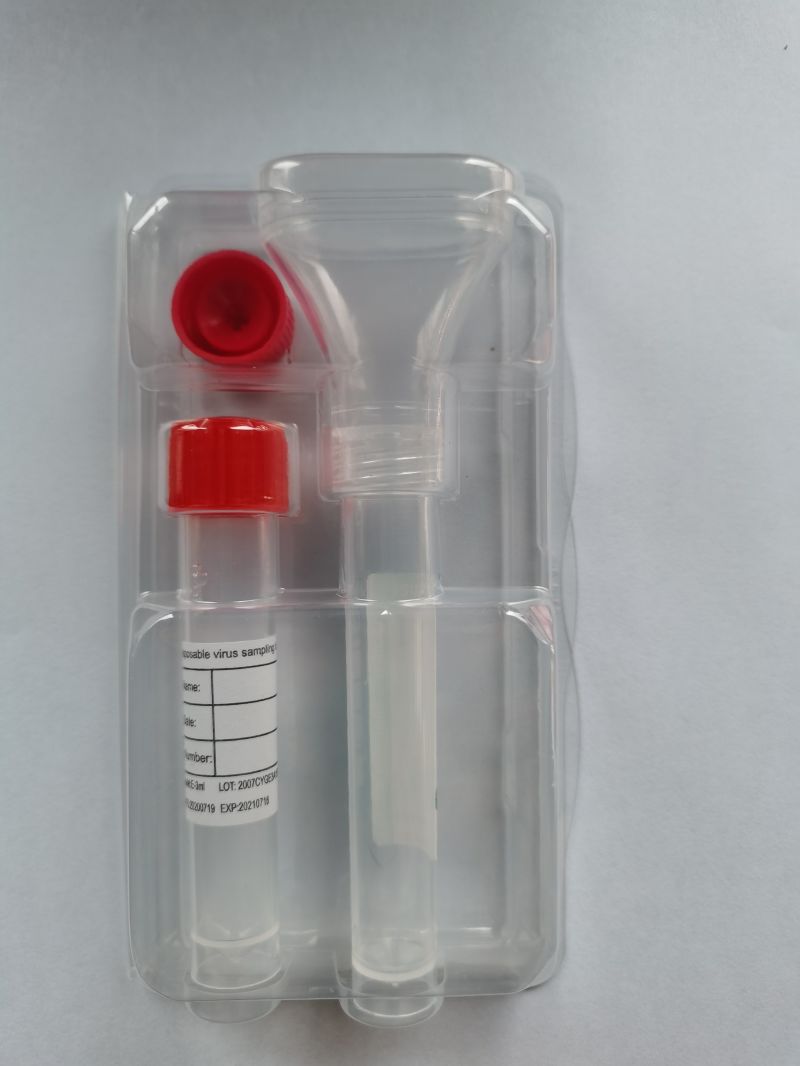 Factory Price Saliva Collection and Transport System with CE Certificate Saliva Kit Tube Funnel Saliva
