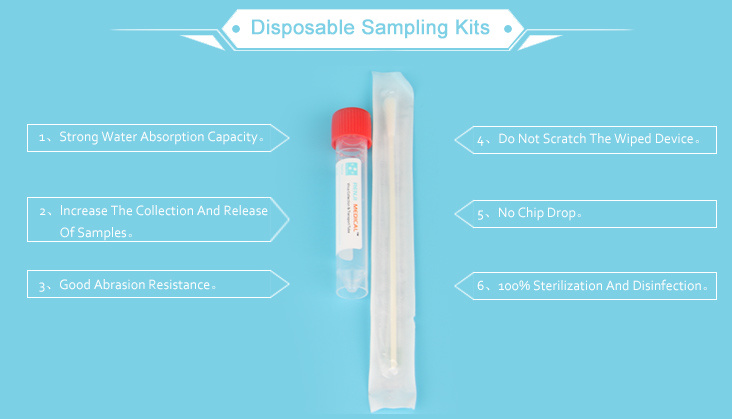 CE/SGS Approved Virus Specimen Collection Tube with Nasal/Oral Swab for PCR Laboratory Test