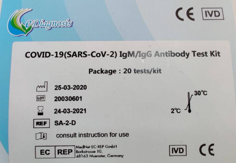 Stock for Sale High Quality Igm/Igg Antibody Test Kit for Medical