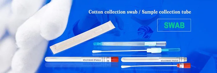 Hot Sales Disposable Sterile Rapid Test Nasopharyngeal Swab with Flocked Nasal Swab