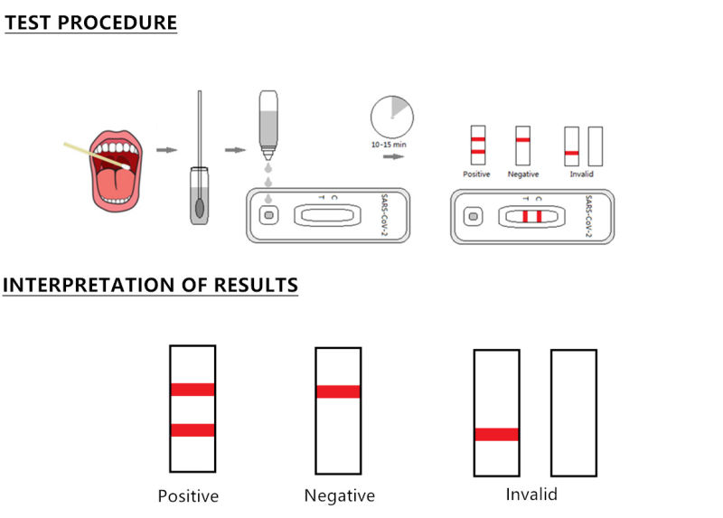 Saliva Swab Antigen Test Kit with CE/White List
