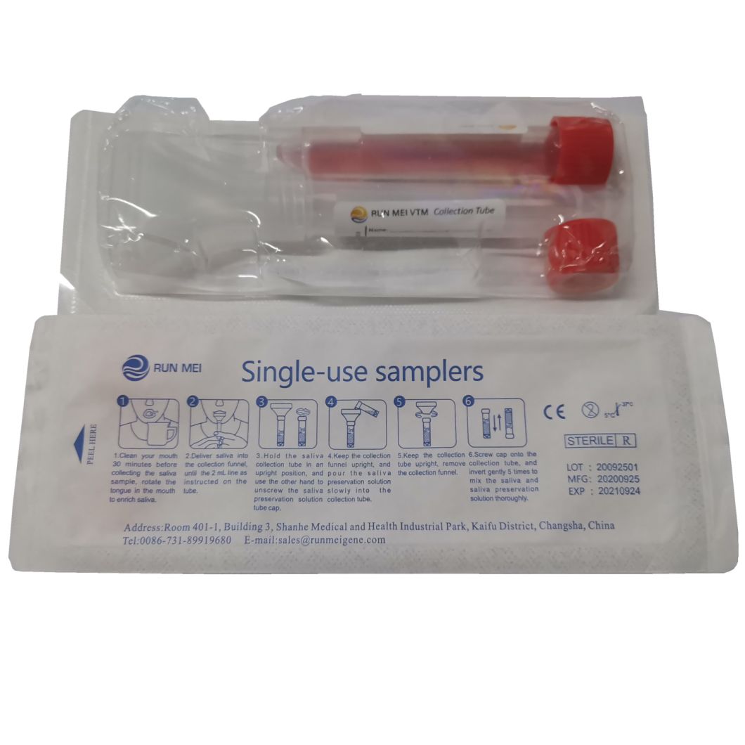 Disposable Saliva Sample Collector Saliva Collecting Funnel for Gene Testing