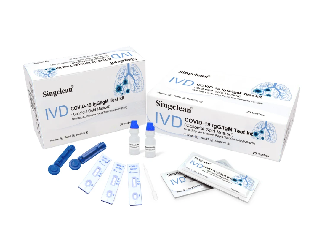 Singclean Igg/Igm Coronvirus Rapid Test Kit for Pandemic Publichealth