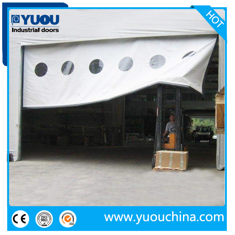 Industrial Automatic PVC Fabric Quick Acting Roller Shutter Doors for Clean Room