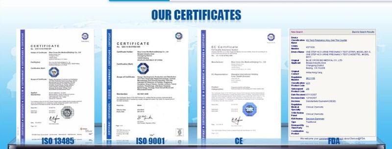 Ce Approved One Step Lh Ovulation Rapid Test Midstream/Cassette