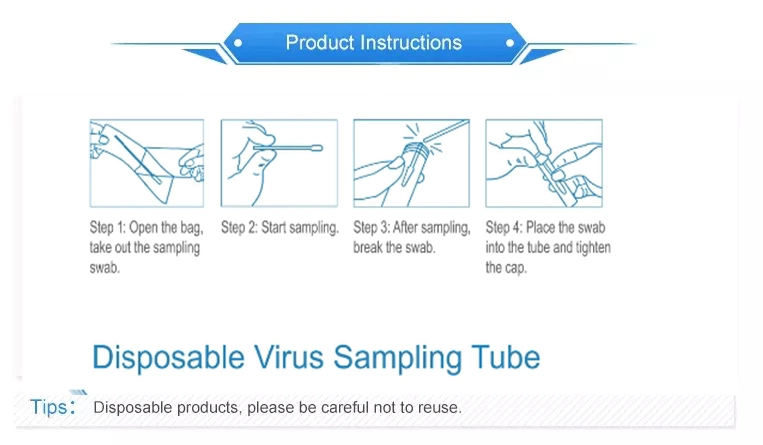 China Swab Manufacturer Wholesale DNA Test Kit Viral Sample Collection Kit Saliva Collection Kit