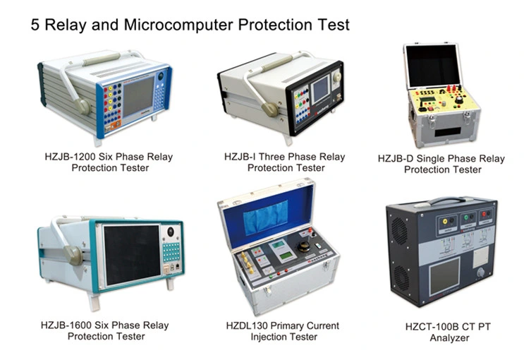 China Secondary Current Voltage Injection Six Phase Protection Relay Tester