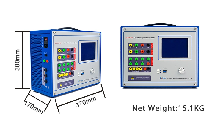 Power System Three Phase Secondary Injection Tester Testing for Protection Relay