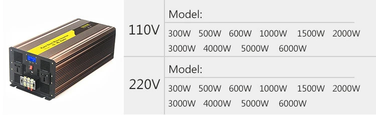 1kw 2kw 3kw 4kw 5kw 6kw Solar PV DC to AC Power Inverter off Grid Solar Inverter