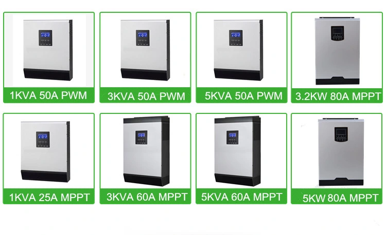 3.5kVA/3.5kw PF1.0 MPPT100A Max PV Array 5000W Solar Power Inverter (QW-3.5KW24100)