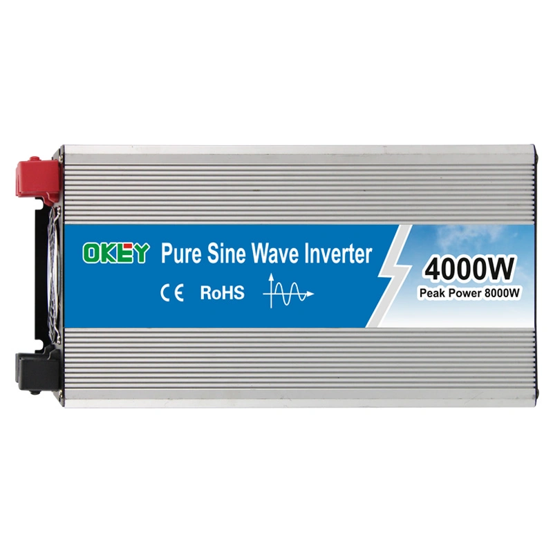 4000W 12V/24V/48V to 110VAC/240VAC Pure Sine Wave Solar Inverter, Car Solar Inverter