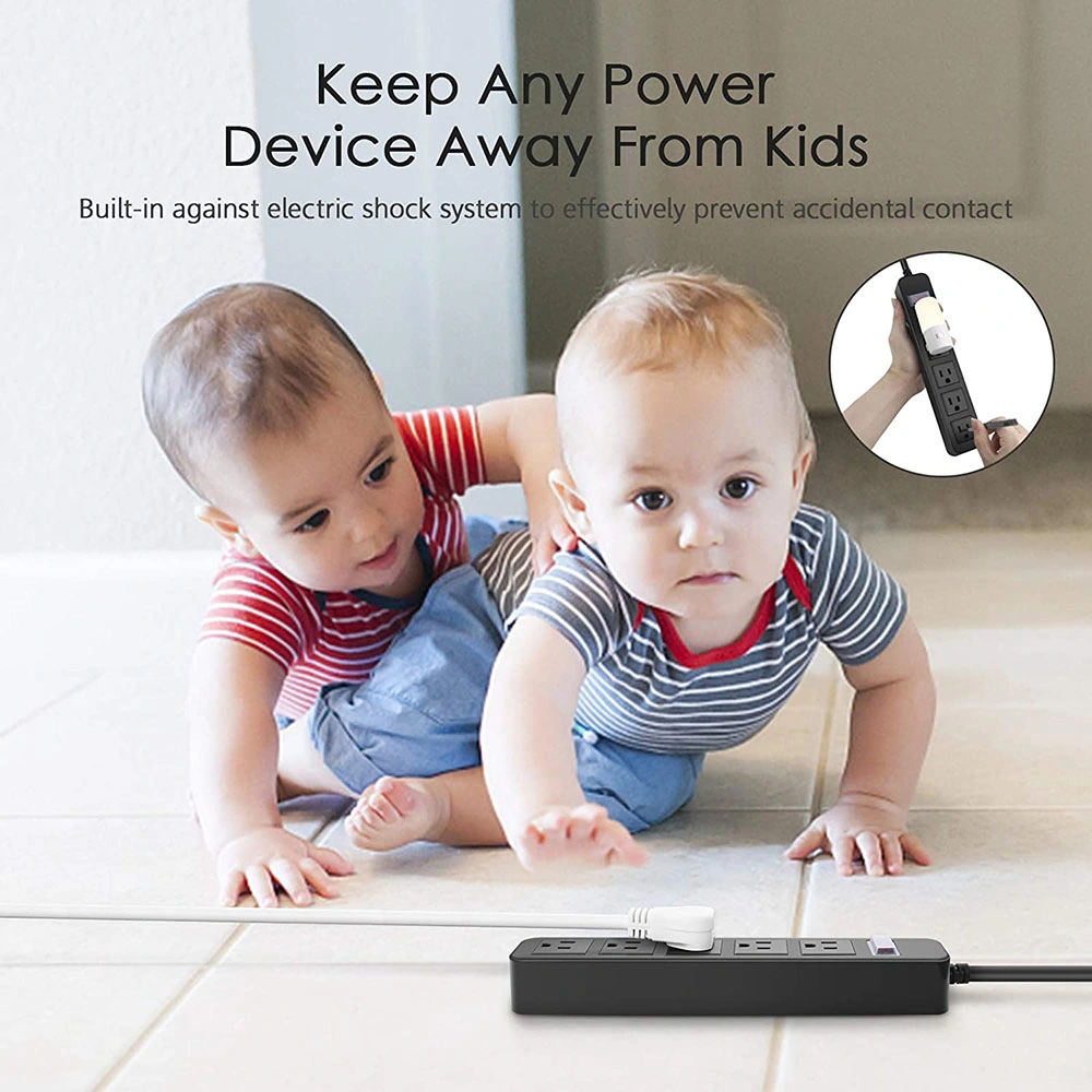 Baby Anti-Shock Power Socket Surge Protection Power Strip