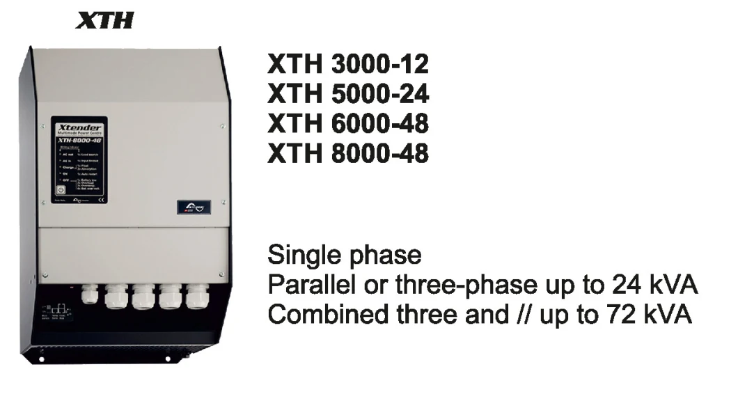 China Xth5000-48 Pure Sine Inverter Solar Hybrid Inverter 5000W 24V