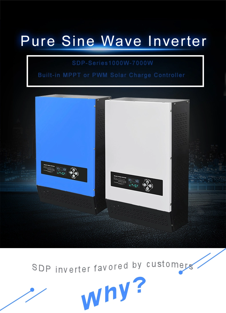 1000W Hybrid Solar Power Inverter Single Phase Manufacturer CE 2000W 3000W Low Frequency