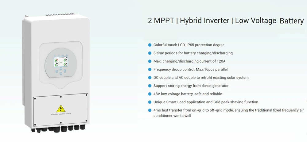 3kw 5kw 10kw off-Grid Hybrid MPPT Solar Inverter Pure Sine Wave Power Inverter