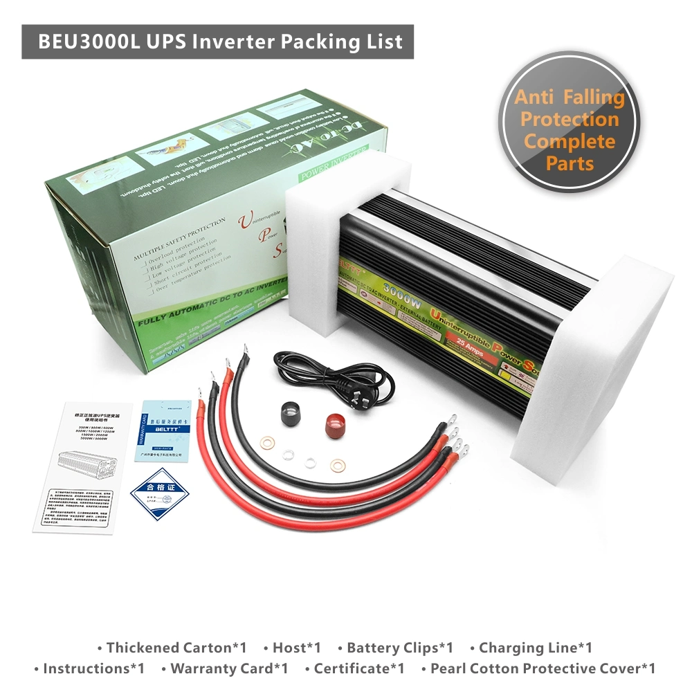 BELTTT DC to AC Inverter 3000W Modified Sine Wave Home Power Inverter with Charger