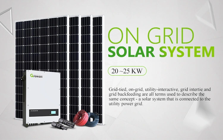 Sungrow 10kw on Grid Solar Energy System 20kw 50kw Roof Mounting Power Inverter From Sunway