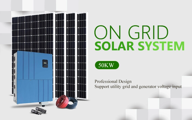 50kw 60kw 40kw 50000watt Solar Power Systems PV Panel Tie-Grid