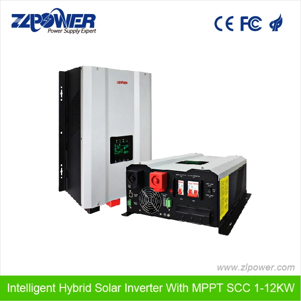 8000W 10kw 12kw MPPT Scc Pure Sine Wave Solar Inverter Hybrid Charger Inverter