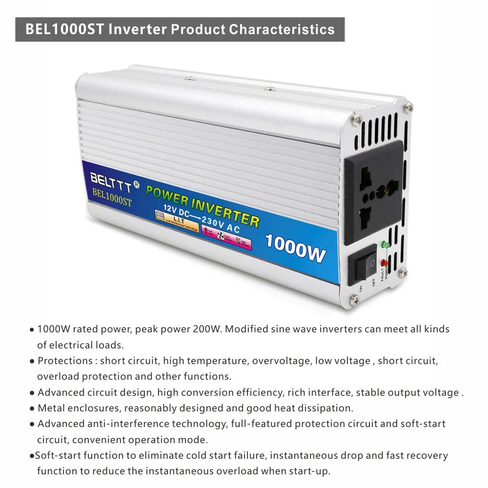 High Frequency 1000W off Grid Solar Power Inverter Modified Sine Wave Inverter