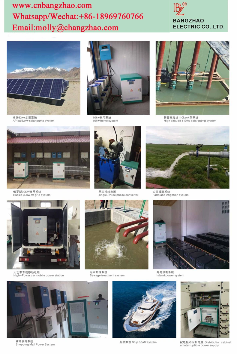 Solar Energy System China Factroy Inverter- off Grid Hybrid Solar Inverter with 100kw Full Output