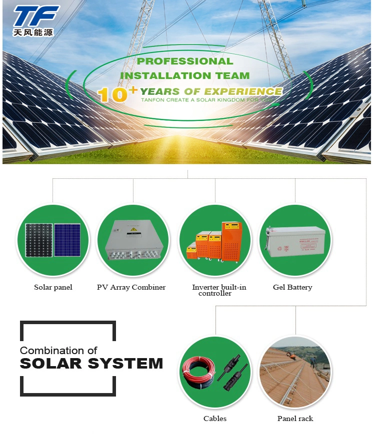 New Design 1kw Solar Power System with Hybrid Inverter