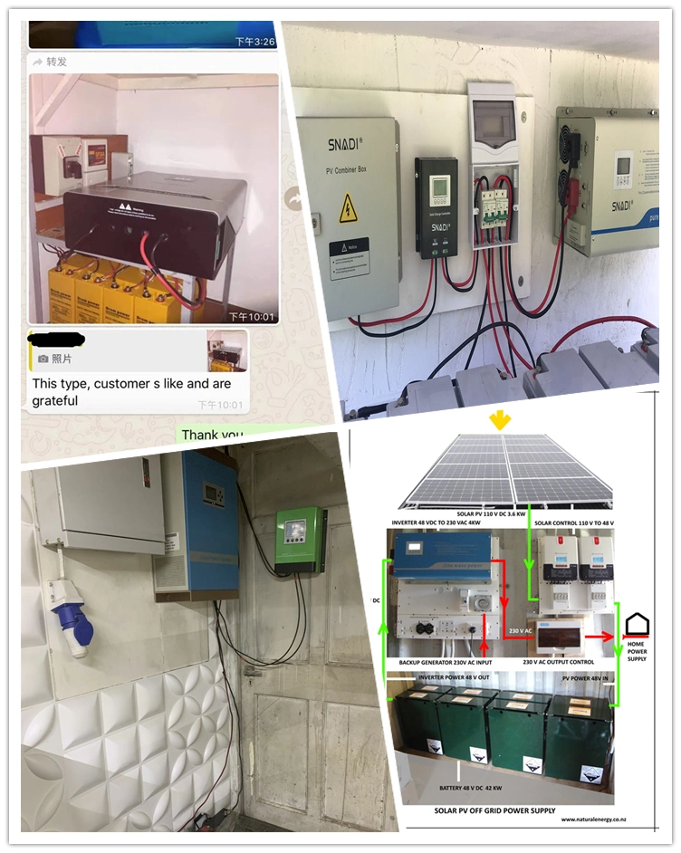 5.5kw 5.5kVA 48V 230VAC High Frequency Hybrid Solar Inverter with 100A MPPT Controller