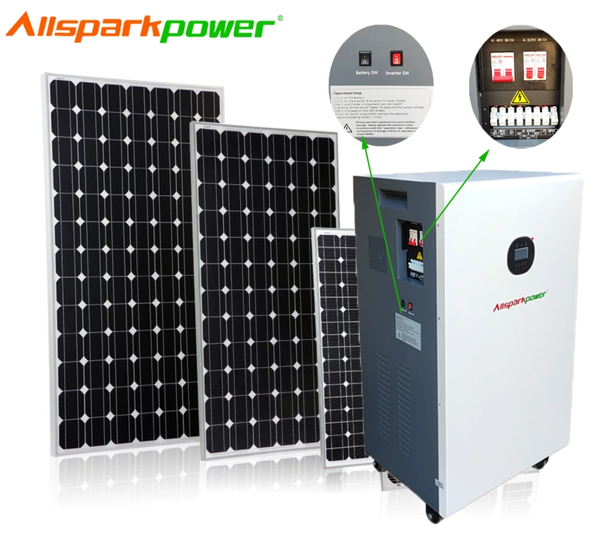 Allsparkpower Solar Energy System All in One Home Power Generator 5kw 10kw Solar Inverter