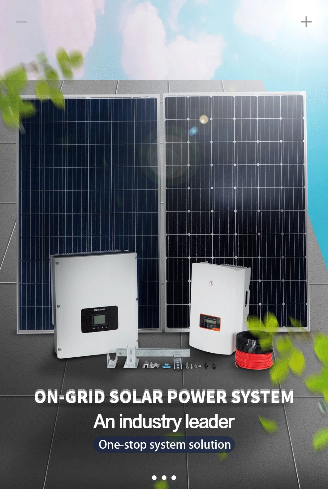 Three Phase Micro 5kw 3kw on Grid 2kw Solar Inverter
