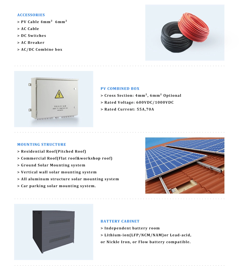 Complete Set 50kw off Grid Solar System 30kw 60kw 80kw 100kw Solar Panel Energy Systems Power