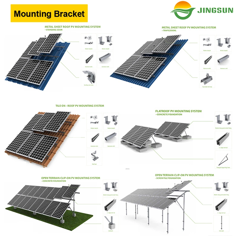 Cheap 5kw 10kw 15kw 20kw 25kw on Grid/Grid Tied Solar Panel Power System