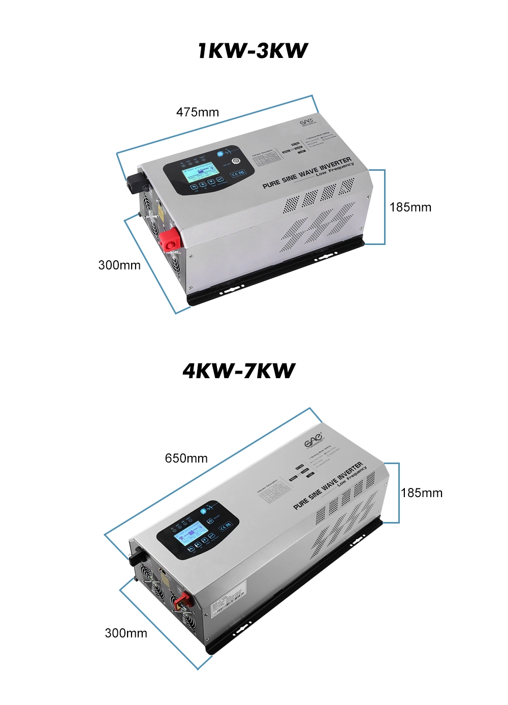 24V 48V 3000W 3kw Solar Inverter Pure Sine Wave off Grid with Battery Charge