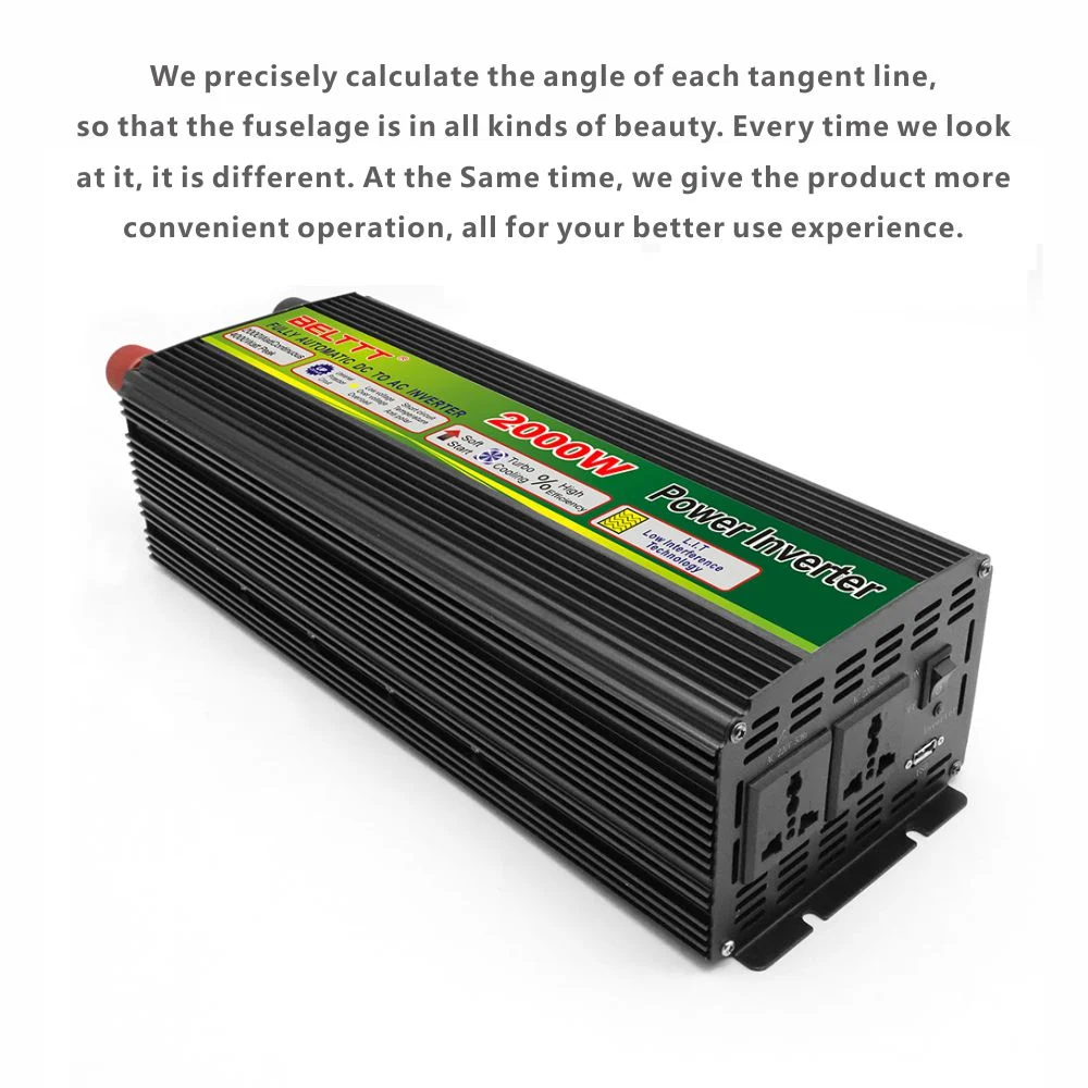 High Frequency 2000W Modified Sine Wave DC to AC Inverter Car Solar Power Inverter