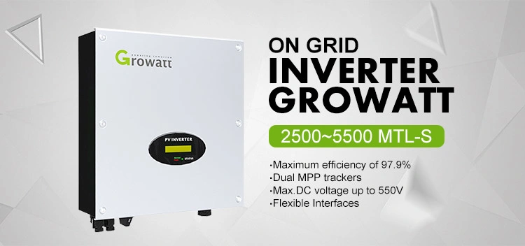 Growatt Solar Inverter on-Grid Electric Power Inverter 4000W 5000W 6000W Inverter Solar Power System Grid Tie with Best Price