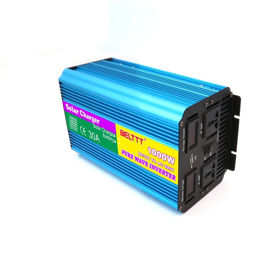 1000W 12V/24V 30A PWM Solar Controller Pure Sine Wave Hybrid Solar Power Inverter