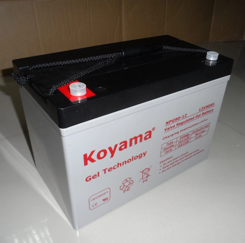 Good Quality 12V90ah Gel Power Battery Inverter Battery Solar Storage Battery