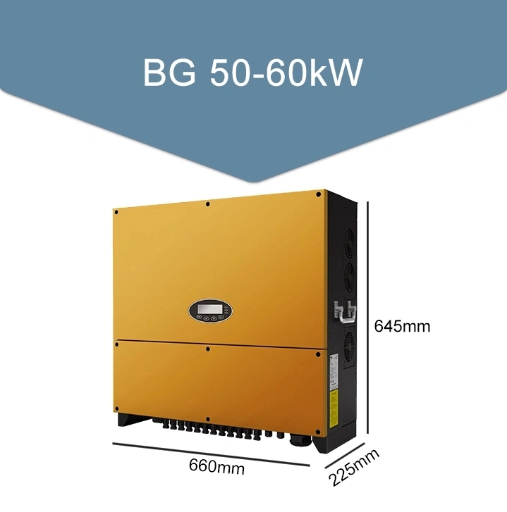 Strong Output Power Top 60000/60kw Three Phase on Grid Invt Brand Solar Inverter